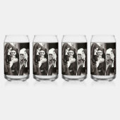 Nonnen Rauchen Vintages Foto Dosenglas (Hinten)