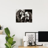 Nonnen Rauchen Vintages Foto Poster (Heimbüro)