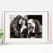 Nonnen Rauchen Vintages Foto Poster