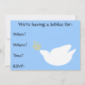 Nonnen Silver 25. Jubiläum Einladungen (Rückseite)