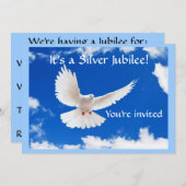 Nonnen Silver 25. Jubiläum Einladungen (Vorne/Hinten)