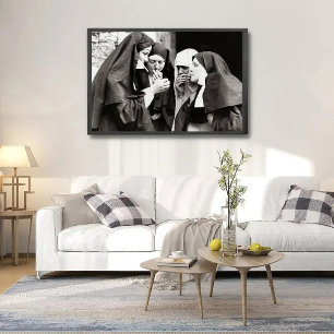Nonnen Vintages Rauchen Poster