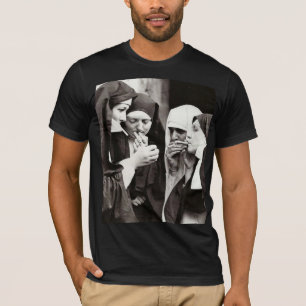 Nonnen Vintages Rauchen T-Shirt