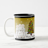 Nonnen Weihnachtskarten und Geschenke Künstlerisch Zweifarbige Tasse (Links)