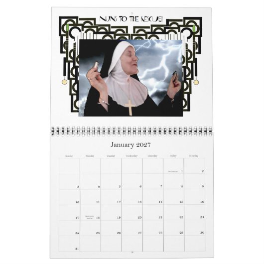 Nonnen zum RESCUE! Kalender (Beginn im März) (Jan 2027)