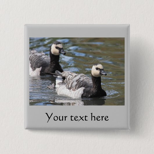 Nonnengans Button (Vorderseite)