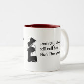Nonnenwitz - sauberer Spaß, katholischer Spaß Zweifarbige Tasse (VorderseiteRechts)