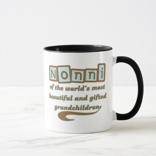 Nonni der begabten Enkelkinder Tasse (Rechts)