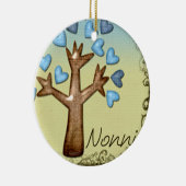 Nonni Herzbaum Blau Keramikornament (Rechts)