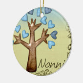 Nonni Herzbaum Blau Keramikornament (Links)