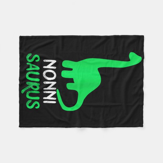 Nonni-saurus Funny Dino Dinosaur Nonnisaurus Fleecedecke (Vorderseite (Horizontal))