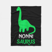 Nonni-saurus Funny Dino Dinosaur Nonnisaurus Fleecedecke (Vorderseite)