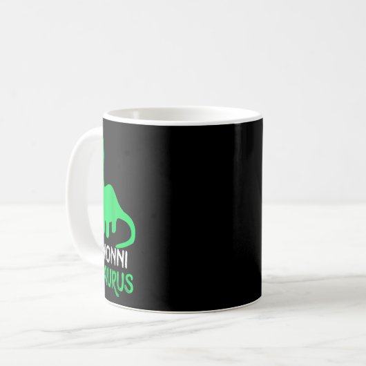 Nonni-saurus Funny Dino Dinosaur Nonnisaurus Kaffeetasse (Vorderseite Links)
