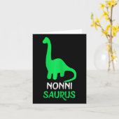 Nonni-saurus Funny Dino Dinosaur Nonnisaurus Karte (Gelbe Blume)
