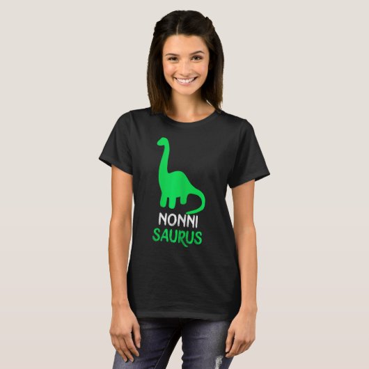 Nonni-saurus Funny Dino Dinosaur Nonnisaurus T-Shirt (Vorne ganz)