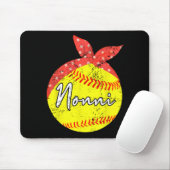 Nonni Softball Ball Mothers Day Mousepad (Mit Mouse)