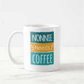 Nonnie braucht Kaffee-Tasse Kaffeetasse (Links)