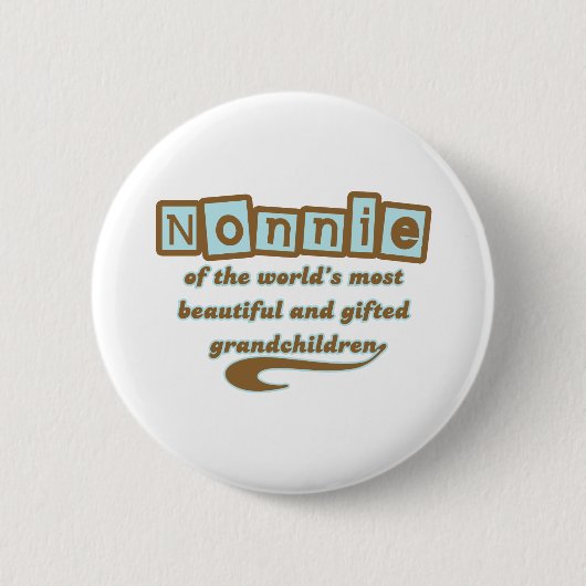 Nonnie der begabten Enkelkinder Button (Vorderseite)