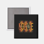 Nonnie Grandmutter Erntedank Nonnie Gr Magnet (Vorderseite/Rückseite)