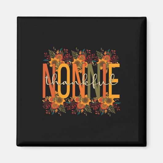 Nonnie Grandmutter Erntedank Nonnie Gr Magnet (Vorne)