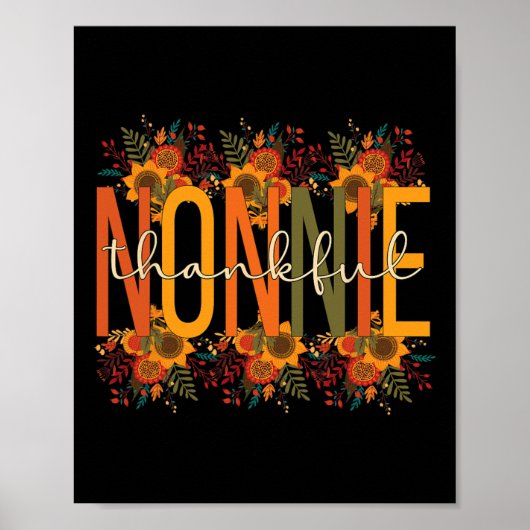 Nonnie Grandmutter Erntedank Nonnie Gr Poster (Vorne)