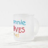 Nonnie Lieben ich T-Shirts und Geschenke Mattglastasse (VorderseiteRechts)