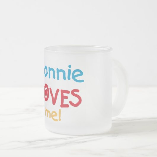 Nonnie Lieben ich T-Shirts und Geschenke Mattglastasse (VorderseiteRechts)