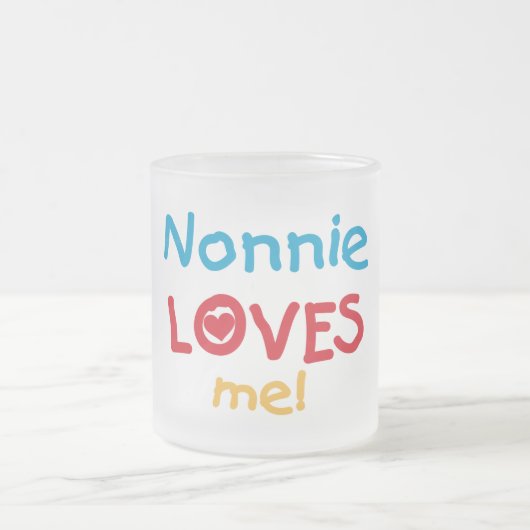 Nonnie Lieben ich T-Shirts und Geschenke Mattglastasse (Mittel)