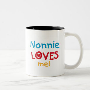 Nonnie Lieben Me Tshirts und Geschenke Zweifarbige Tasse