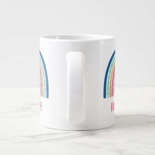 Nonnie Rainbow Jumbo-Tasse (Rückseite)