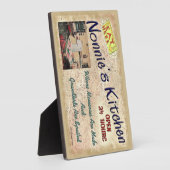 Nonnie's Küche, wo Kinder Plaque verwöhnt werden Fotoplatte (Seite)