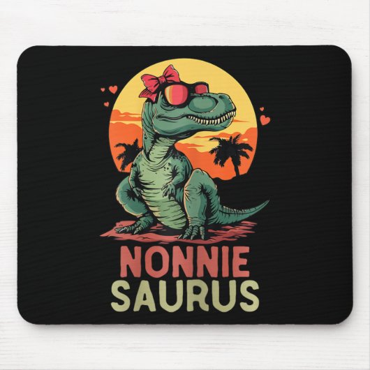 Nonniesaurus Dino Dinosaur Nonnie-saurus T-rex Spa Mousepad (Vorne)