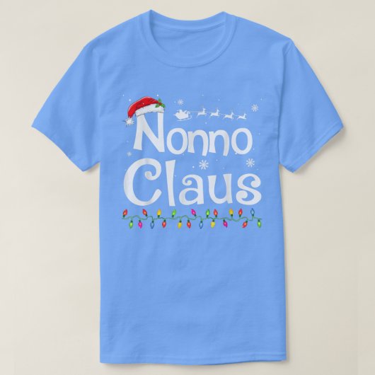 Nonno Claus Funny Grandma Santa Pajamas Weihnachte T-Shirt (Design vorne)
