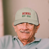 Nonno - est.2021 bestickte Baseballkappe