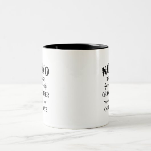 Nonno | Großvater von Funny ist für alte Typ Zweifarbige Tasse (Mittel)