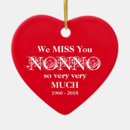 Nonno in Love Memory Personalisiert Name Weihnacht Keramik Ornament