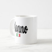 Nonno Italian Flag Mug - Grandfather Grandpa Kaffeetasse (Vorderseite Links)