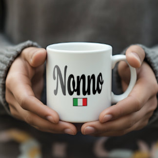 Nonno Italian Flag Mug - Grandfather Grandpa Kaffeetasse