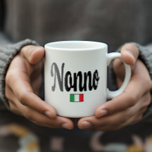 Nonno-Italienische-Flagge-Tasse - Großvater Opa