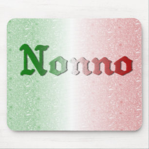 Nonno italienische großväterliche Flagge Mousepa Mousepad