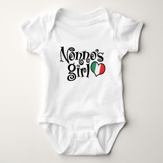Nonno-Mädchen Baby Strampler (Vorderseite)