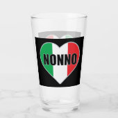 Nonno Personalisiert Glass Tumbler (Rückseite)