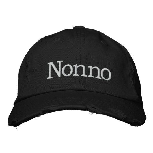 Nonno-StickHat Bestickte Kappe (Vorderseite)