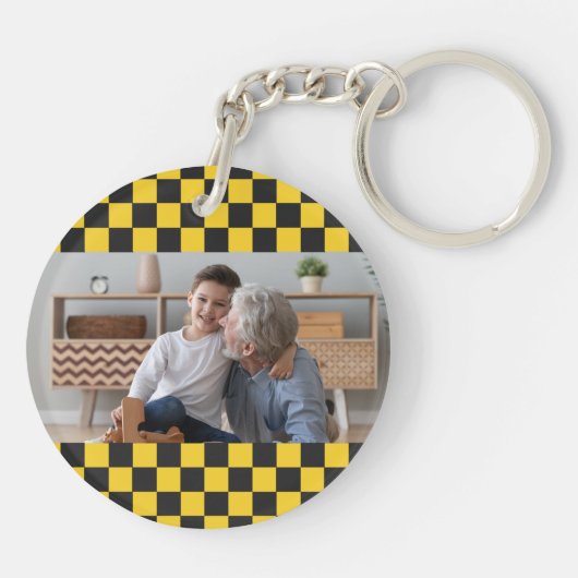 Nonno-Taxi | Funny Großvater Nickname Foto Schlüsselanhänger (Rückseite)