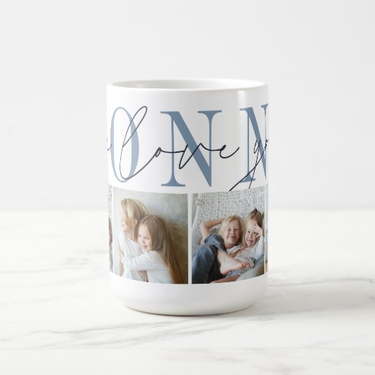 Nonno We Liebe You 4 Foto Collage Kaffeetasse (Mittel)