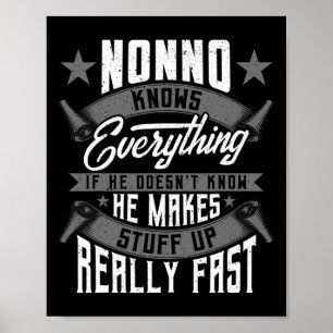Nonno weiß alles Lustiger Nonno Vatertag Gif Poster