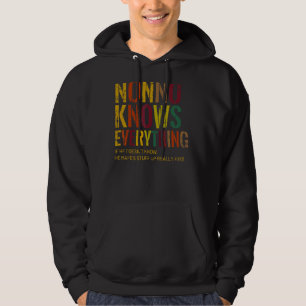 Nonno weiß alles, was Großvater Vatertag ist Hoodie