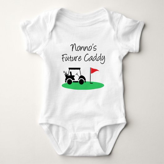 Nonno's Future Caddy Italienisches Großkind Baby Strampler (Vorderseite)
