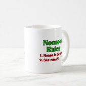 Nonnos (italienischen Großvaters) Regeln Kaffeetasse (VorderseiteRechts)