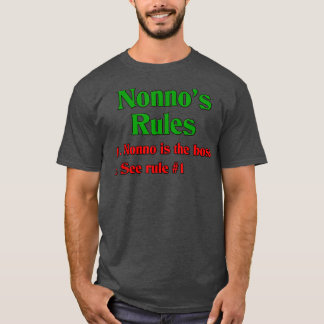 Nonno's Rules (Italienischer Großvater)  T-Shirt